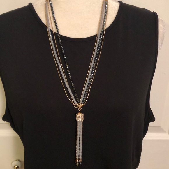 Simply Noelle Jewelry - Simply Noelle Beaded Rhinestone Necklace NWT